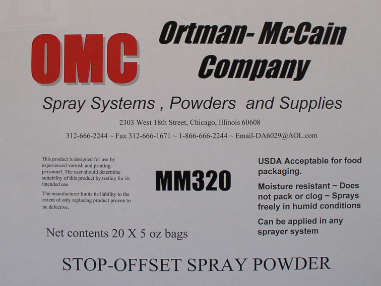 (image for) MM320 MM320-520 Spray Powder 20-5 oz. Packages